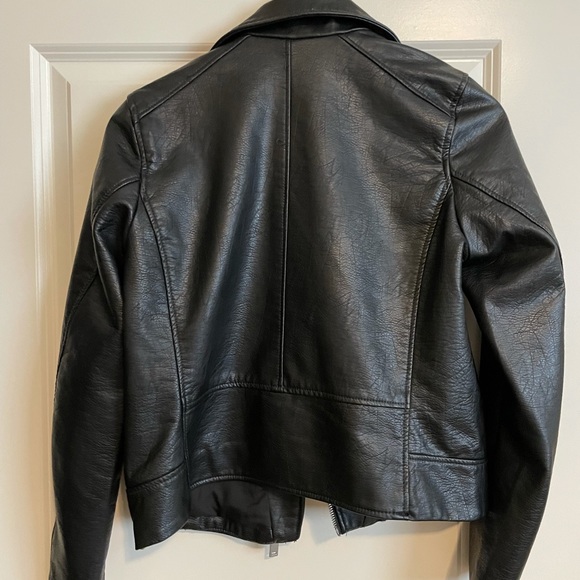 H&M faux leather jacket size 6 - Picture 4 of 4